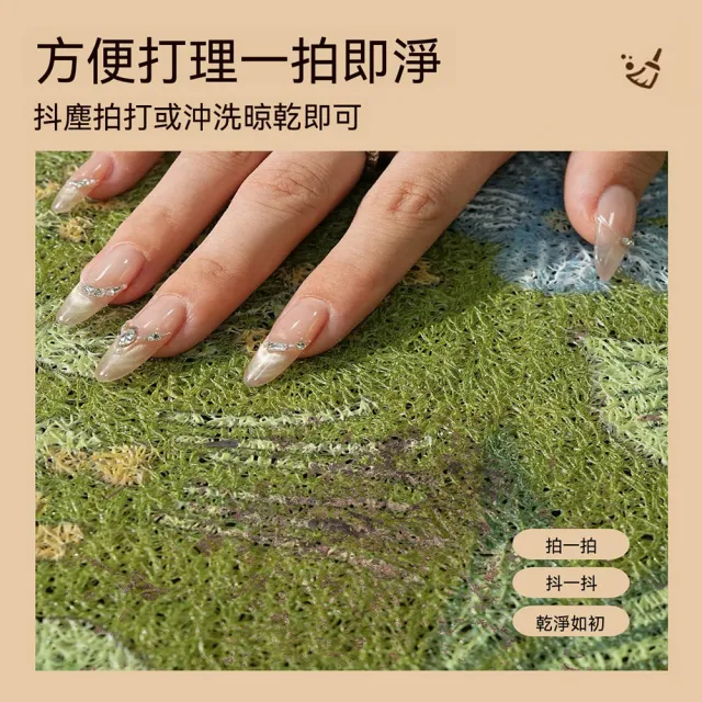 【Quality 聚家】入戶門墊 絲圈地毯 玄關進門地墊 100*120CM 耐臟防滑 門口蹭土腳墊 可隨意裁剪