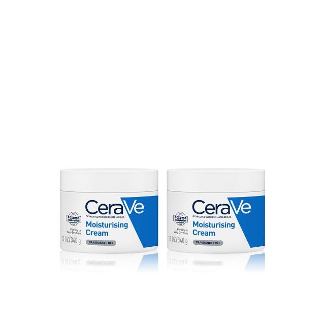 【CeraVe 適樂膚】618限時特談雙入組★長效潤澤修護霜 340g X2(臉部身體乳霜)