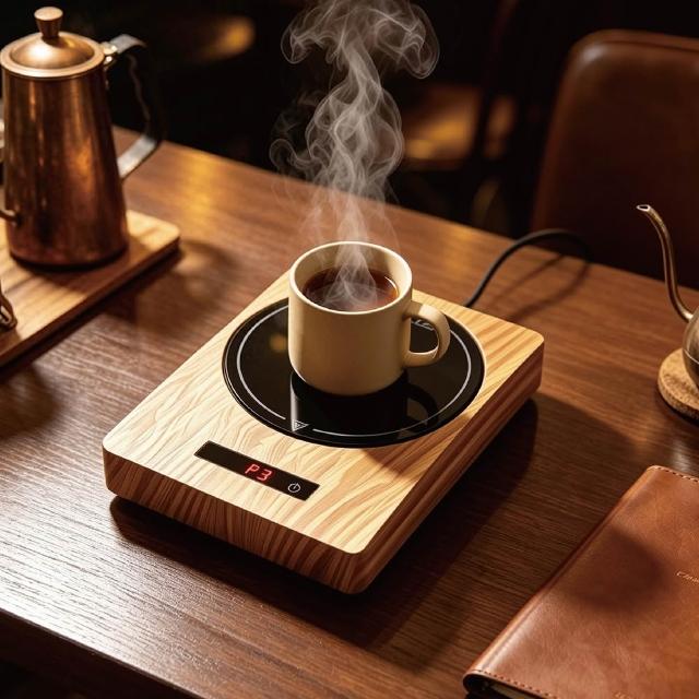 MOREJIA 加熱杯墊 微晶爐 恆溫杯墊 暖杯墊 加熱器 保溫杯墊