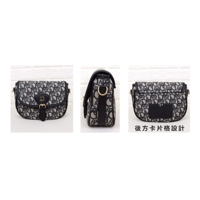 【SNOW.bagshop】雙11 馬鞍包 磁釦蓋式主袋 防水防刮緹花布 中容量 附長背帶