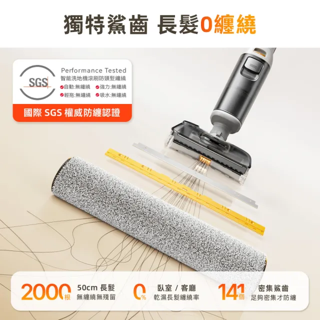 【Roborock 石頭科技】MOMO獨家新升級!銷售破千萬!F25 RT GEN 2小白鯊零纏繞洗地機(熱洗烘/輔助輪/大吸力)