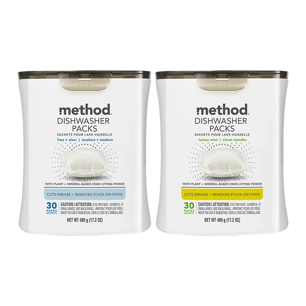 【method 美則】潔淨三效聰明洗碗球30顆(洗碗機專用 洗碗錠 洗碗粉)