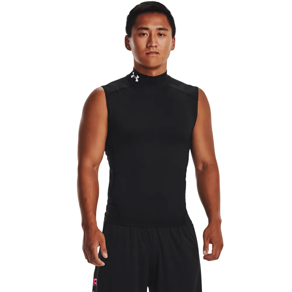 【UNDER ARMOUR】UA 男 HG Armour 緊身背心_1361521-001(黑色)