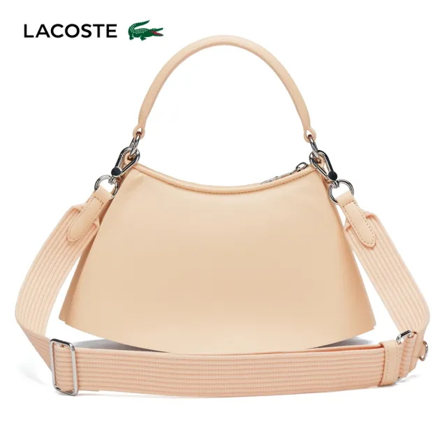 【LACOSTE】包款-小款 Lenglen 皮革包(粉紅色)