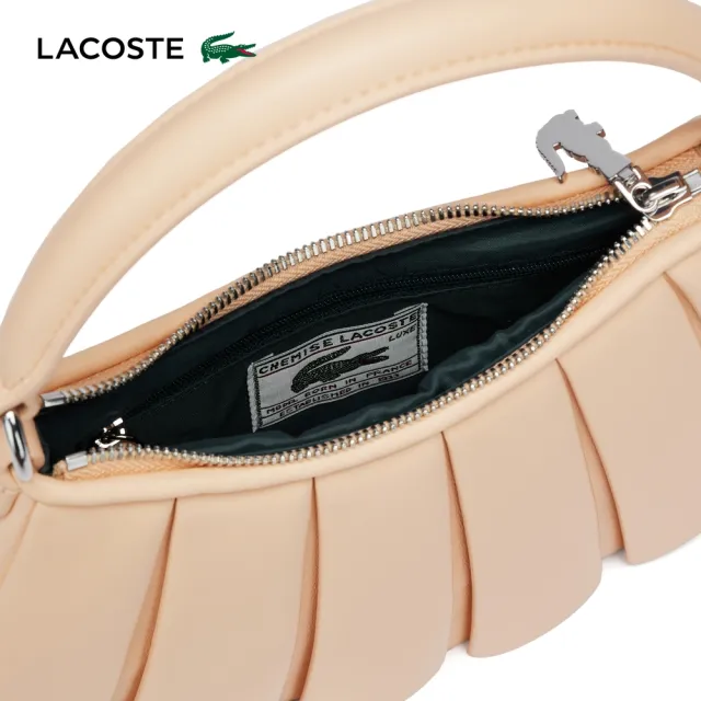 【LACOSTE】包款-小款 Lenglen 皮革包(粉紅色)