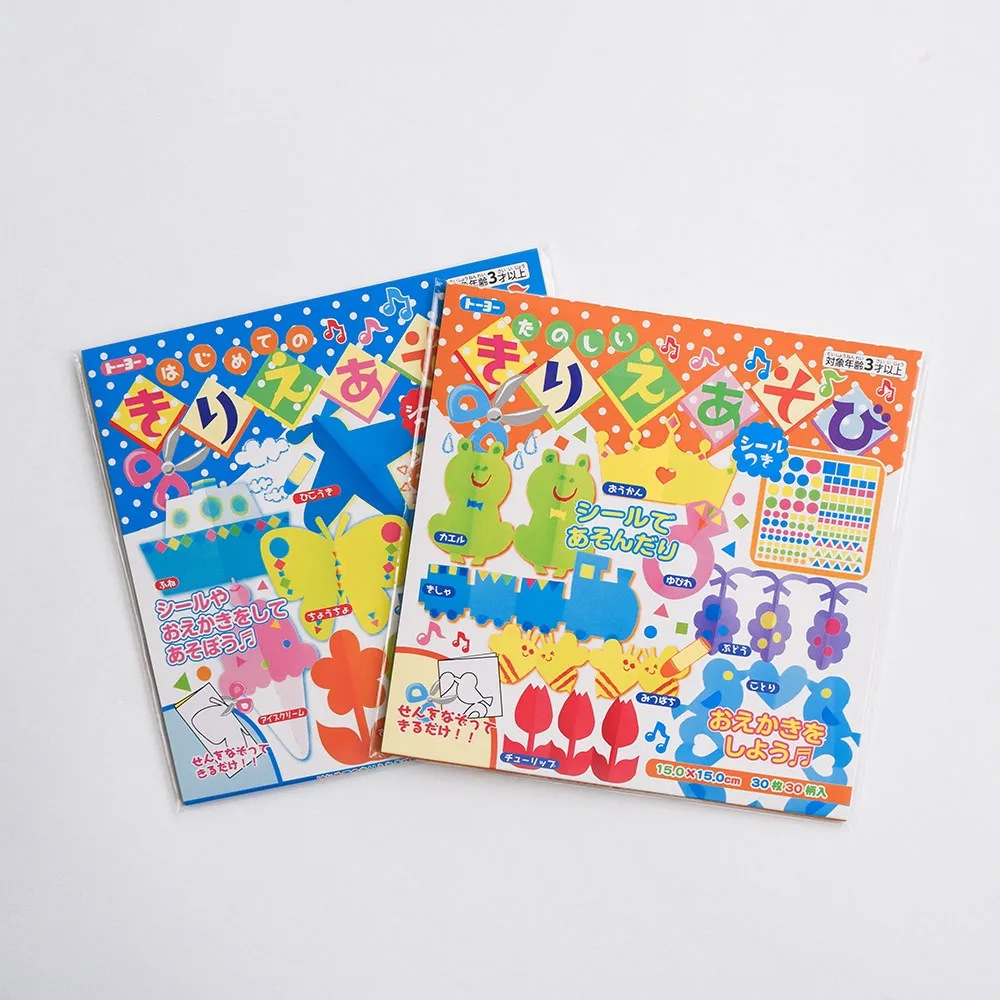 七轉八起　色紙 TOYO 東洋】日本製圖案剪紙色紙遊戲組- 入門/進階(剪貼、摺紙、畫畫