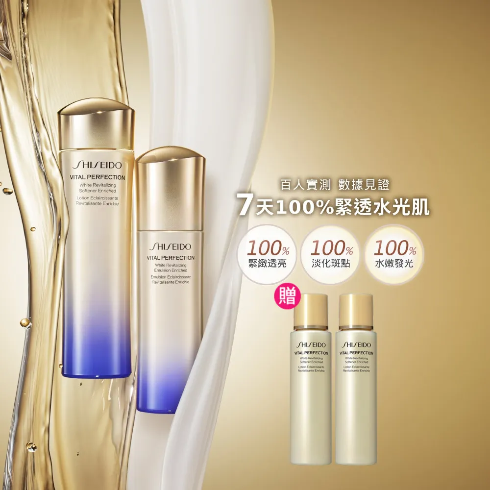 【SHISEIDO 資生堂國際櫃】激抗痕緊緻水乳澎湃組(精華水/化妝水/乳液/保濕)