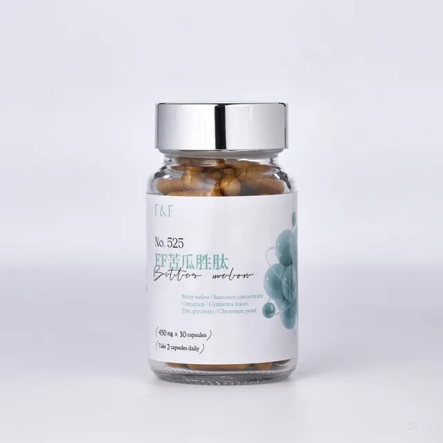 【F&F】艾芙-苦瓜胜肽膠囊 30顆/盒(醣類代謝 美國專利 山苦瓜 肉桂萃取 武靴葉)