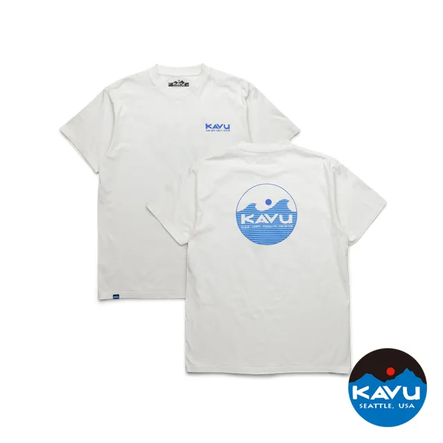 【KAVU】Waves 經典Logo有機棉短袖T恤 男款 白色 #8140