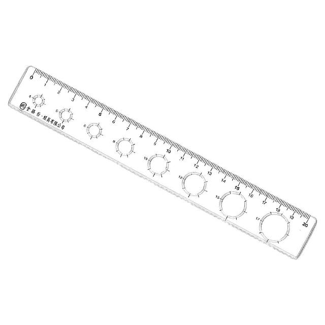【全勝】20公分洞洞尺(塑膠尺/直尺/學生用品/開學用品/辦公用品)