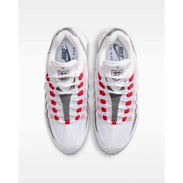 【NIKE 耐吉】運動鞋 休閒鞋 男鞋 NIKE AIR MAX 95 BIG BUBBLE 英格蘭隊 緩震 氣墊 Max 灰 (IQ0176100)