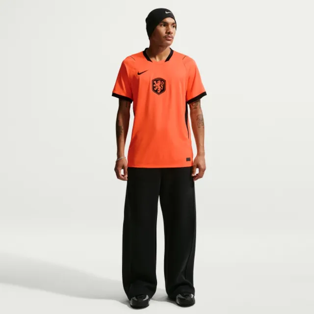【NIKE 耐吉】短袖上衣 男 KNVB M NK DF JSY SS STAD HM 足球 世界盃 荷蘭隊 Dri-FIT 主場 橘 (IB5334809)