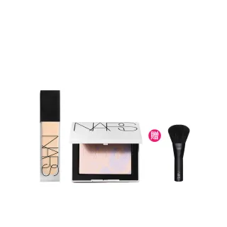 【NARS】官方直營 超控輕霧粉底精華+裸光蜜粉餅(控場粉底/粉底/持妝/不脫妝/小白餅/定妝蜜粉)