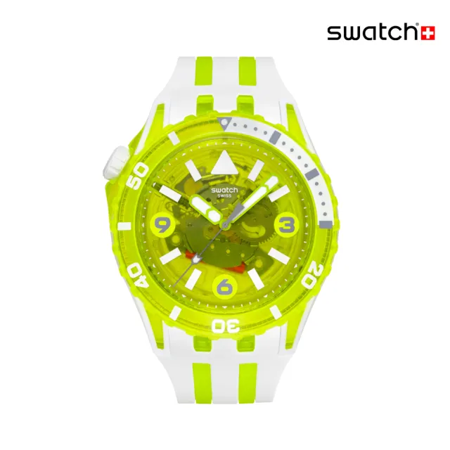 【SWATCH】SCUBAQUA 果凍黃 EGG YOLK SSCU09J100 (44mm)