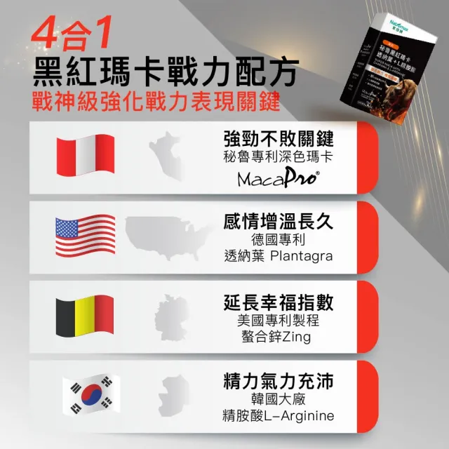 【家倍健】御勁專利Maca瑪卡精胺酸透納葉膠囊x4盒(30顆/盒)