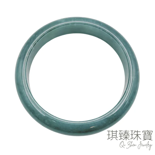 【琪臻珠寶】買一送一(加贈精選好禮)天然A貨翡翠糯種油綠深藍水平安鐲(18-20圍手鐲_大手圍首選_雙十獻禮)