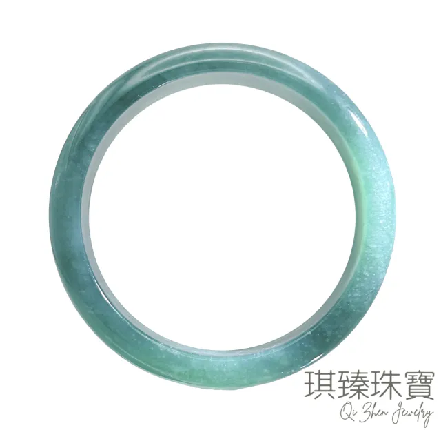 【琪臻珠寶】買一送一(加贈精選好禮)天然A貨翡翠糯種油綠深藍水平安鐲(18-20圍手鐲_大手圍首選_雙十獻禮)