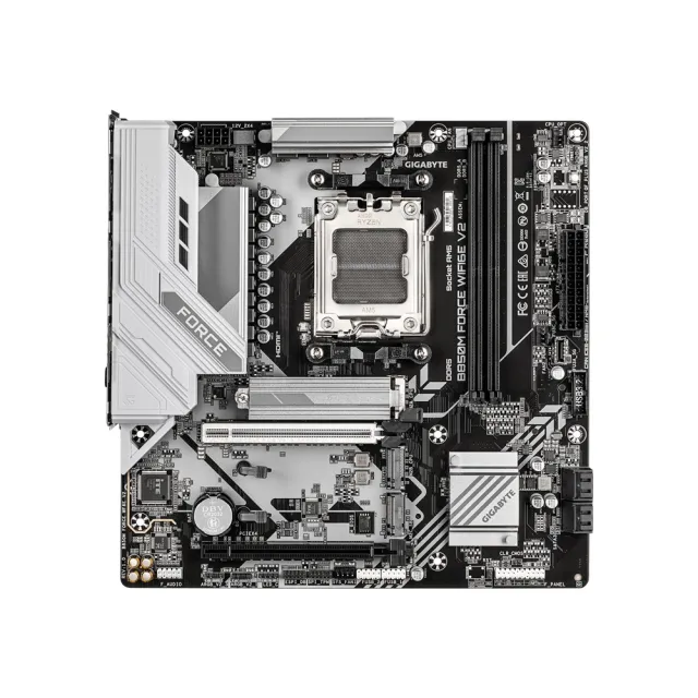 【技嘉】C+M組合★B850M FORCE WF6E V2 AMD主機板+AMD Ryzen R7-7800X3D CPU 處理器(工業包)