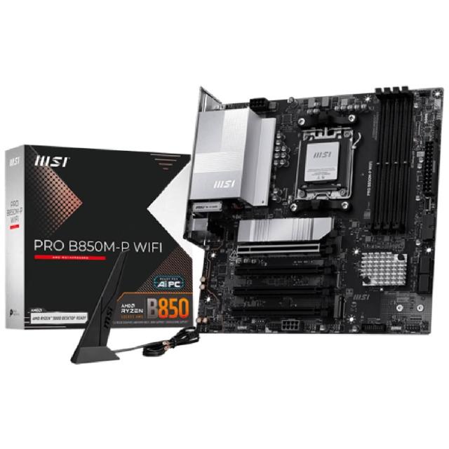 【微星】C+M組合★PRO B850M-P WIFI 主機板+AMD Ryzen R7-7800X3D CPU 處理器(工業包)