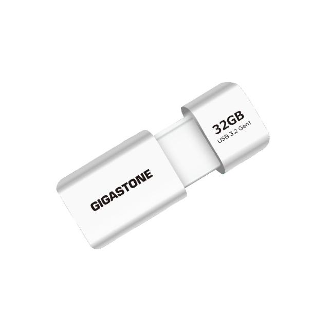 【Gigastone 立達國際】32GB USB3.1/3.2 Gen 1 極簡滑蓋隨身碟 UD-3202白(32G USB3.1高速隨身碟)