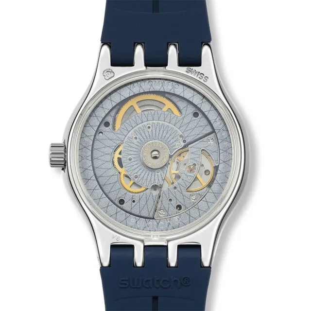 【SWATCH】BLURANG 金屬機械手錶/男錶/女錶/瑞士製造 YIS430 (42mm)