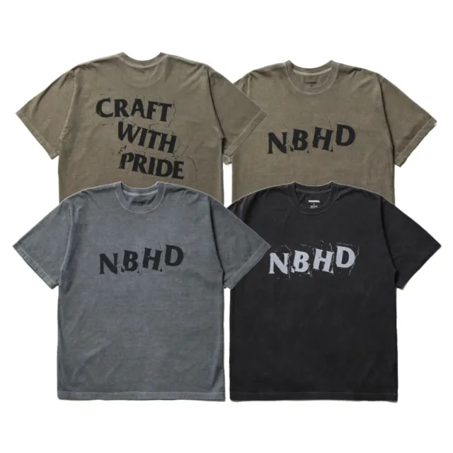【NEIGHBORHOOD】NH . TEE SS-14 背後文字水洗 短袖 黑/灰/橄欖綠 261PCNH-ST14