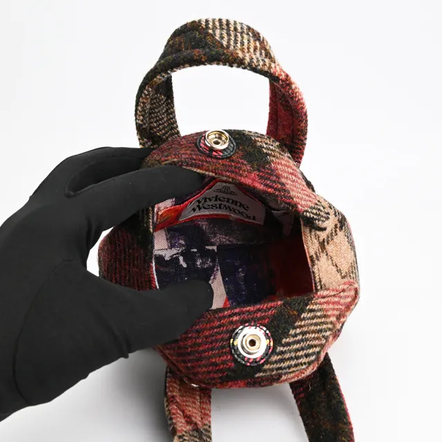【Vivienne Westwood】土星刺繡迷你手提/斜背包(迷你/紅x多色)