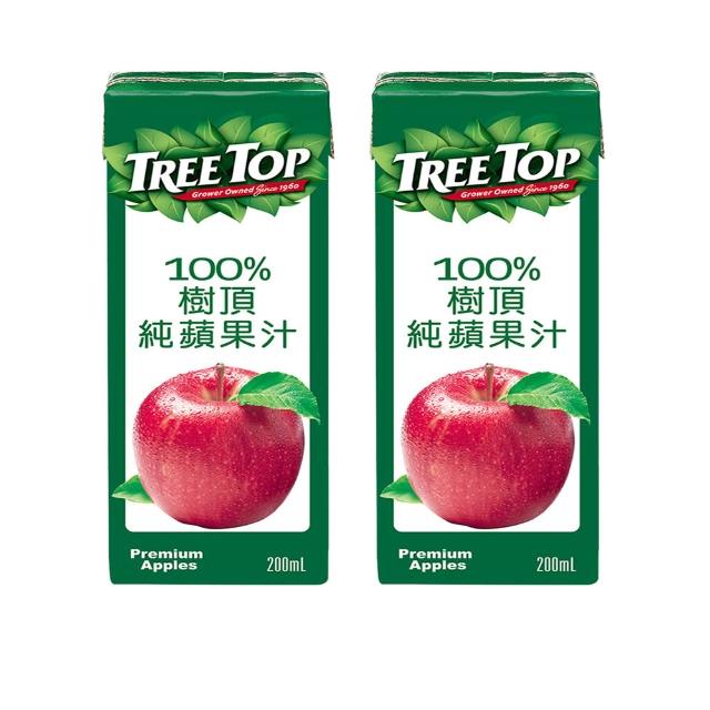 【Tree Top 樹頂】100%純蘋果汁 200ml x2箱(共48入)