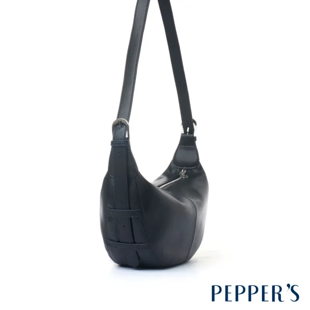 【PEPPER’S】雙11 POP 半月弧形肩背包 - 可可棕/簡約黑