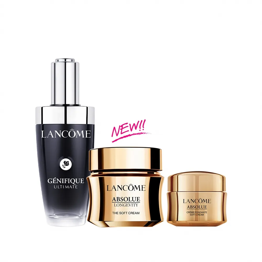 【LANCOME 蘭蔻】官方直營 絕對完美頂級奢寵組(LANCOME/小黑瓶PRO/永生玫瑰霜/抗老)
