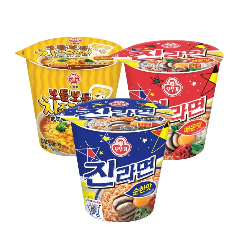 【不倒翁】金拉麵 杯麵15入/1箱(原味/辣味/起司)