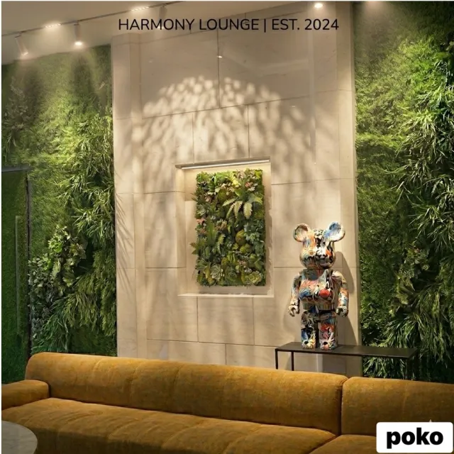 仿真植物牆 60*40cm 園藝造景(綠植牆 植栽墻 景觀裝飾 仿真花 花草牆 植物牆 綠化牆