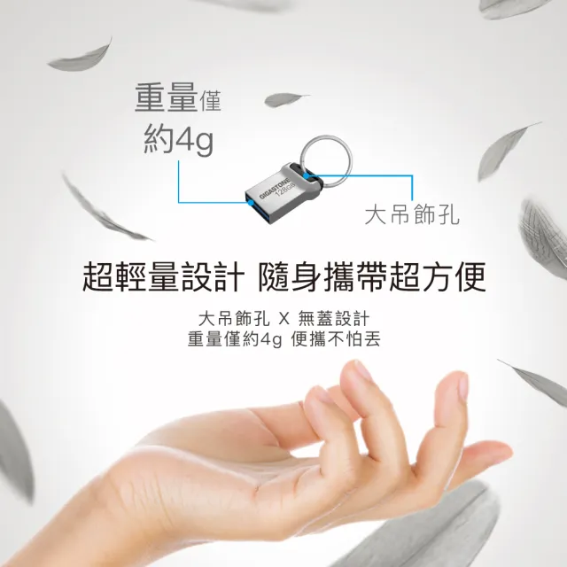 【Gigastone 立達國際】256GB USB3.2 鋅合金輕巧耐用隨身碟 UD-3400(256G USB3.2 高速隨身碟)