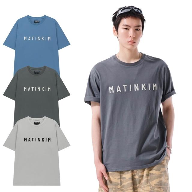 【MATIN KIM】官方旗艦 毛氈LOGO布貼上衣男款(多款任選)