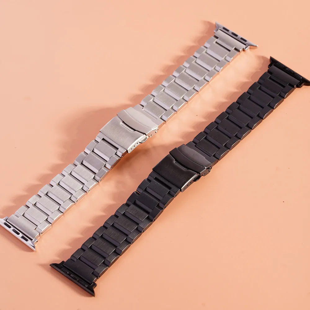 【ALL TIME 完全計時】Apple Watch 38/40/41/42（S10）mm  豪邁316L不鏽鋼錶帶