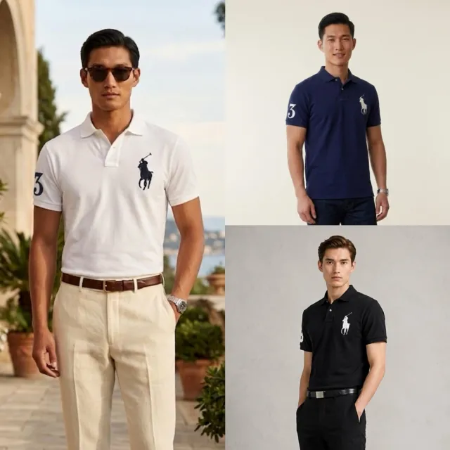 【RALPH LAUREN】POLO大馬刺繡網眼polo衫 (RL POLO)