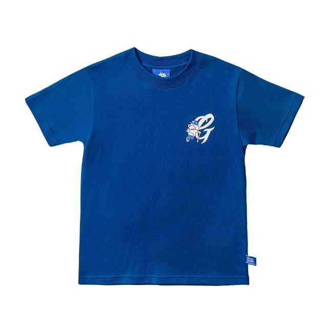 【富邦悍將】悍將 x Skater JOHN大G LOGO聯名兒童短TEE(藍_110、130、150)