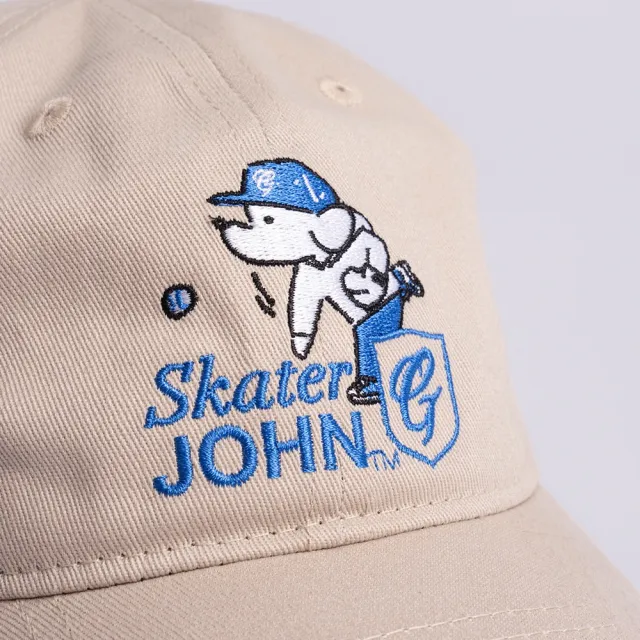 【富邦悍將】悍將 x Skater JOHN 聯名老帽(米灰)
