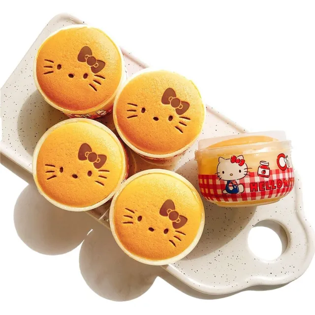 【AMANDIER 雅蒙蒂】牛奶布丁燒1盒-Hello Kitty/布丁狗/蛋黃哥 造型3選1 (130gX4入/盒)