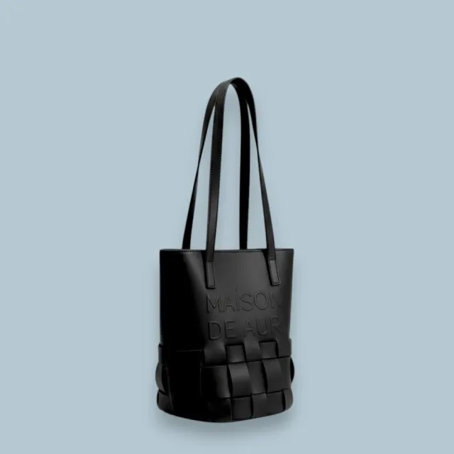 【MAISON DE AURI】雙11 COMO|ONYX BLACK 科莫波光: 黑瑪瑙 COMO提包 / 純素皮革