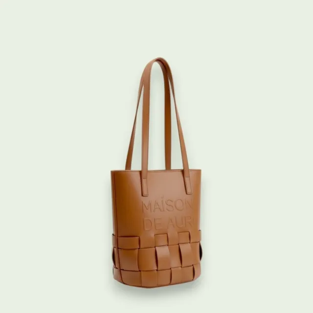 【MAISON DE AURI】雙11 COMO|PECAN BROWN 科莫波光: 胡桃棕 COMO提包 / 純素皮革