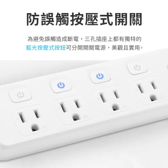 【iCooby】三角 斜角延長線 TK-333U 四開三插 快充65W 傾角延長線 1.8M (PD+QC 延長線)