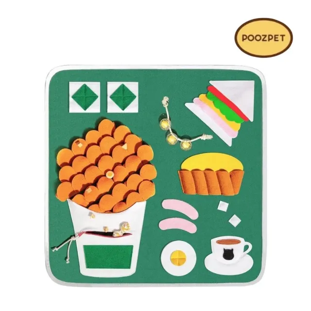 【POOZPET】港式茶餐廳·嗅聞墊(寵物玩具、狗玩具、貓玩具)