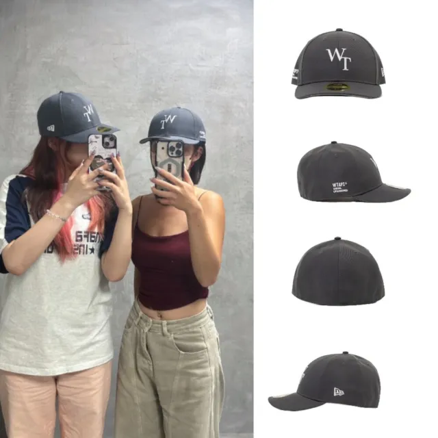 New Era x Wtaps 59Fifty Low Profile 灰色字母刺繡帽 261NENED-HT02