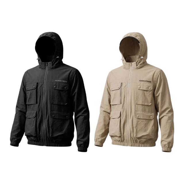 【ADAMOUTDOOR】戶外露營 24V冰感循環冷卻服 空調服 風扇外套 四段風速 可拆式風扇 防潑水 抗UV 逐露天下