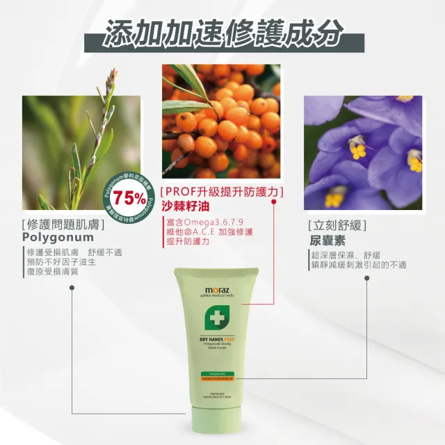 【Moraz 茉娜姿】Moraz 茉娜姿 潤澤修護手霜100ml(專業版PROF)