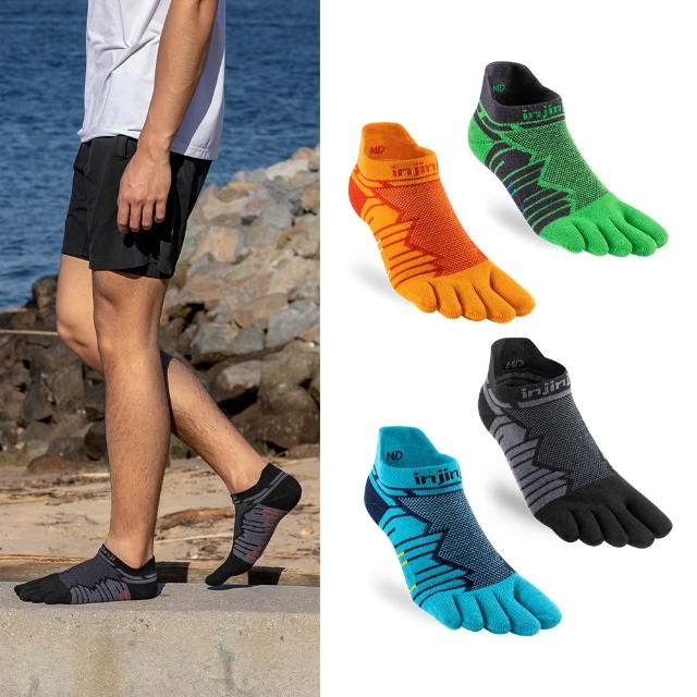 【Injinji】3入組-Ultra Run終極系列五趾隱形襪 | 避震緩衝 全馬 超馬 五趾襪 男女適用(NAA65)