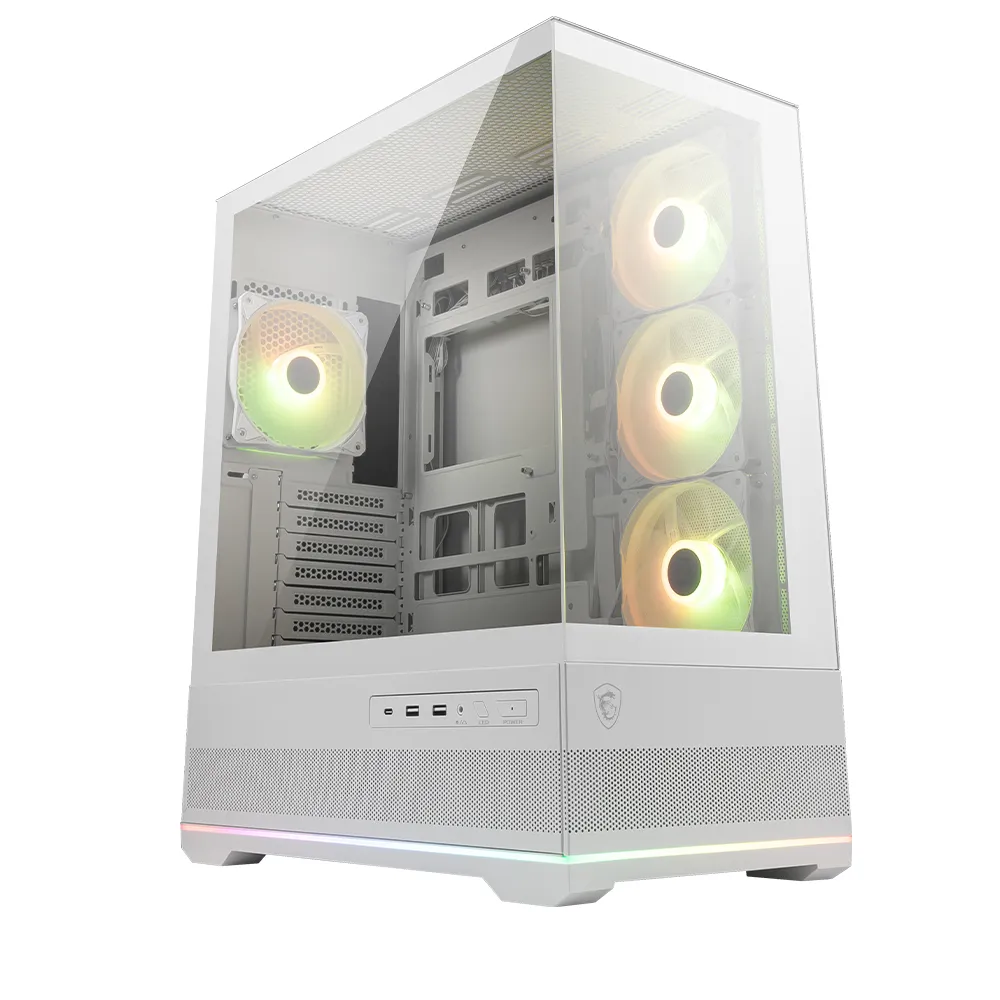 【MSI 微星】機殼+電源組合★MAG PANO 110R PZ WHITE電腦機殼+微星850W 金牌 MAG A850GL PCIE5 WHITE 80PLU