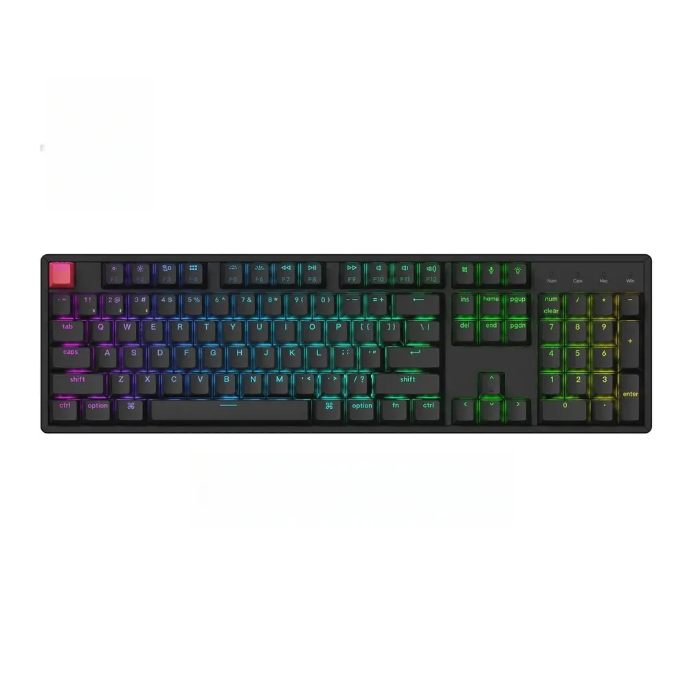 【Keychron】K10 第二代 全尺寸 雙模機械鍵盤 RGB 熱插拔 網頁QMK改鍵 適用Mac 透光鍵帽(英文版本)
