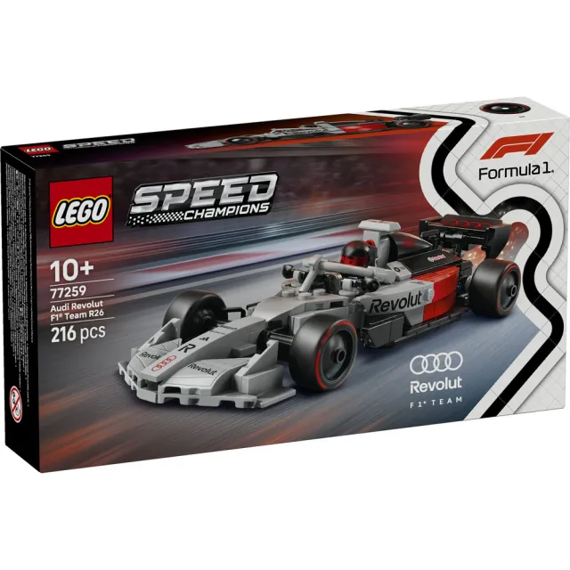 【LEGO 樂高】極速賽車系列 77259 Audi Revolut F1 Team R26 賽車(奧迪 模型車 玩具 積木)